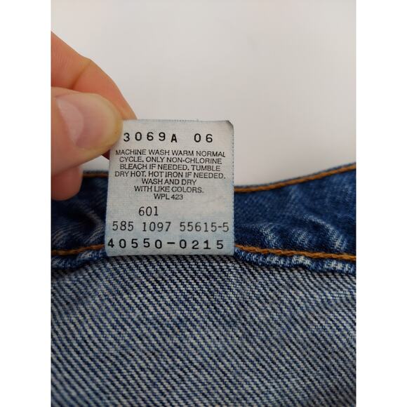 Vintage Y2K Levis Men's 550 Orange Tab Relaxed Fit Medium Wash Made in USA 36x32 - Picture 6 of 13